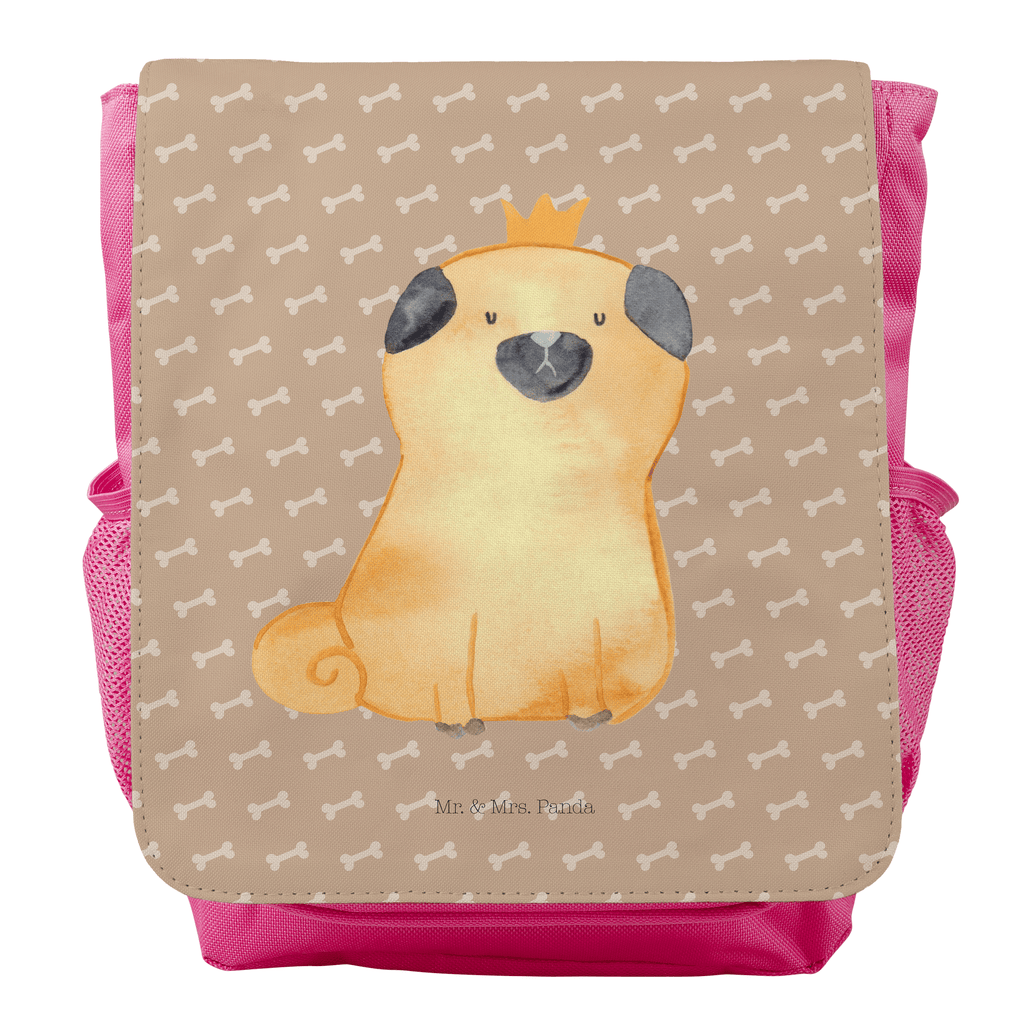 Kinderrucksack Mops Krone Kids, Rucksack, Kinderrucksack, Kinder Rucksack, Rucksack Kindergröße, Kleiner Rucksack, Hund, Hundemotiv, Haustier, Hunderasse, Tierliebhaber, Hundebesitzer, Sprüche, Mops, allergisch, kinderlos, Hausregel, Hundebesitzer. Spruch, lustig