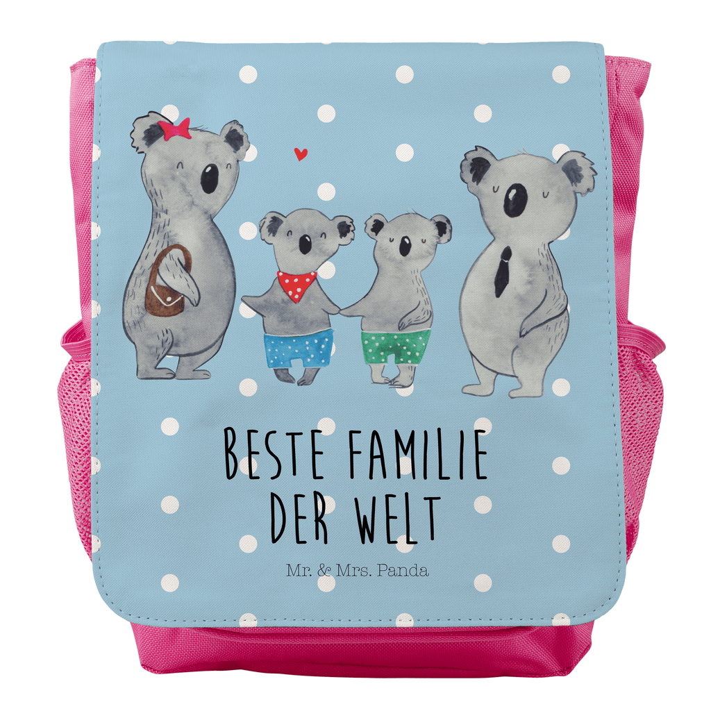 Kinderrucksack Koala Familie zwei Kids, Rucksack, Kinderrucksack, Kinder Rucksack, Rucksack Kindergröße, Kleiner Rucksack, Familie, Vatertag, Muttertag, Bruder, Schwester, Mama, Papa, Oma, Opa, Koala, Koalabär, beste Familie, Familienzeit, Familienleben, Koalafamilie, Lieblingsfamilie