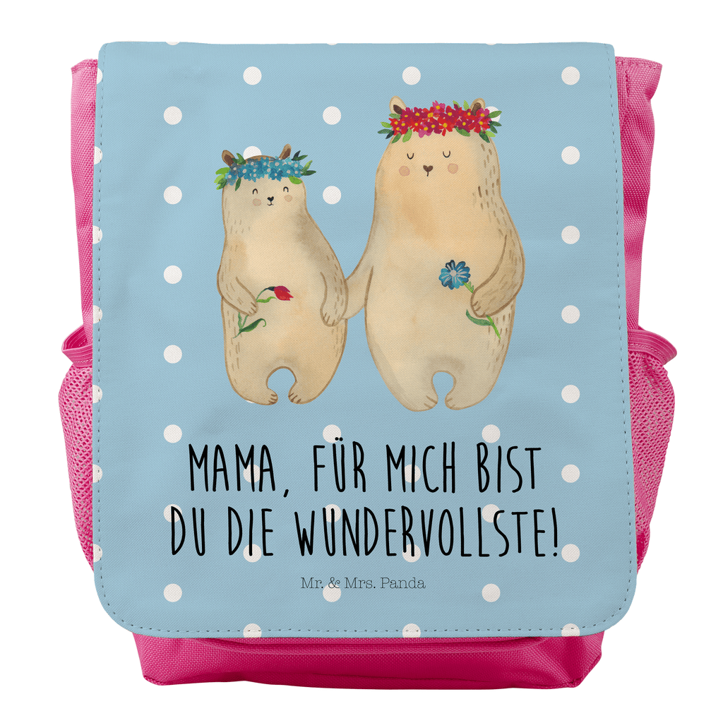 Kinderrucksack Bären mit Blumenkranz Kids, Rucksack, Kinderrucksack, Kinder Rucksack, Rucksack Kindergröße, Kleiner Rucksack, Familie, Vatertag, Muttertag, Bruder, Schwester, Mama, Papa, Oma, Opa, Bär, Bären, Mutter, Mutti, Mami, Lieblingsmensch, Lieblingsmama, beste Mutter, weltbeste Mama, Geschenk Mama. Muttertag, Tochter, Kind, Kinder, Töchter, Family, Vorbild
