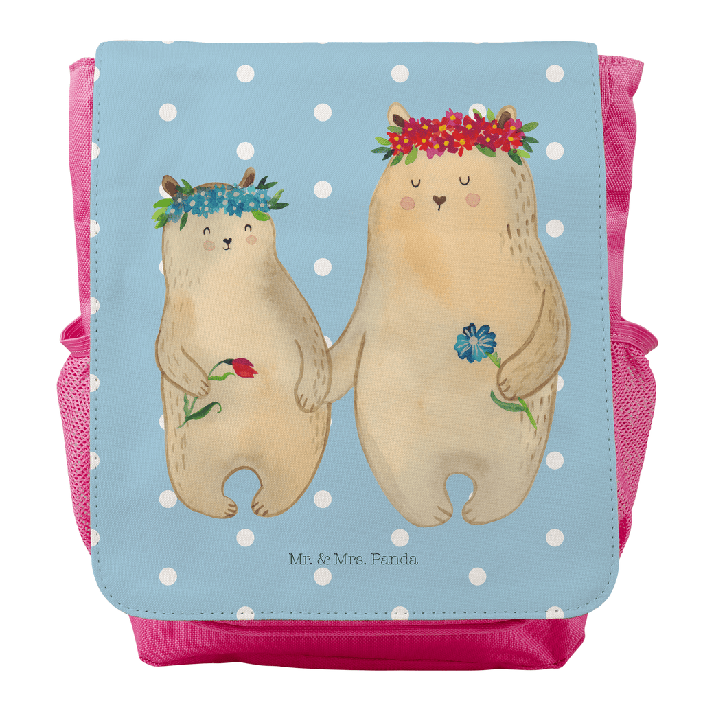 Kinderrucksack Bären mit Blumenkranz Kids, Rucksack, Kinderrucksack, Kinder Rucksack, Rucksack Kindergröße, Kleiner Rucksack, Familie, Vatertag, Muttertag, Bruder, Schwester, Mama, Papa, Oma, Opa, Bär, Bären, Mutter, Mutti, Mami, Lieblingsmensch, Lieblingsmama, beste Mutter, weltbeste Mama, Geschenk Mama. Muttertag, Tochter, Kind, Kinder, Töchter, Family, Vorbild
