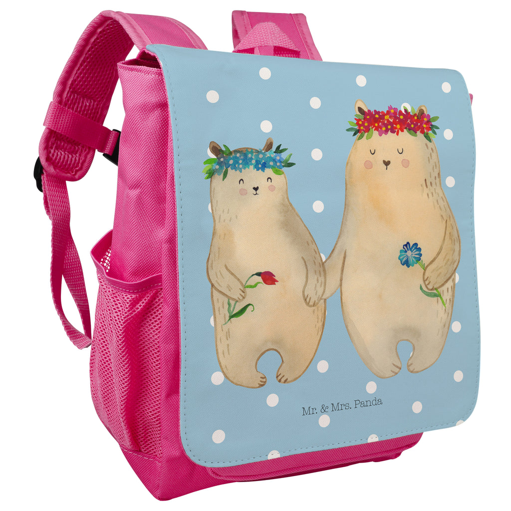 Kinderrucksack Bären mit Blumenkranz Kids, Rucksack, Kinderrucksack, Kinder Rucksack, Rucksack Kindergröße, Kleiner Rucksack, Familie, Vatertag, Muttertag, Bruder, Schwester, Mama, Papa, Oma, Opa, Bär, Bären, Mutter, Mutti, Mami, Lieblingsmensch, Lieblingsmama, beste Mutter, weltbeste Mama, Geschenk Mama. Muttertag, Tochter, Kind, Kinder, Töchter, Family, Vorbild