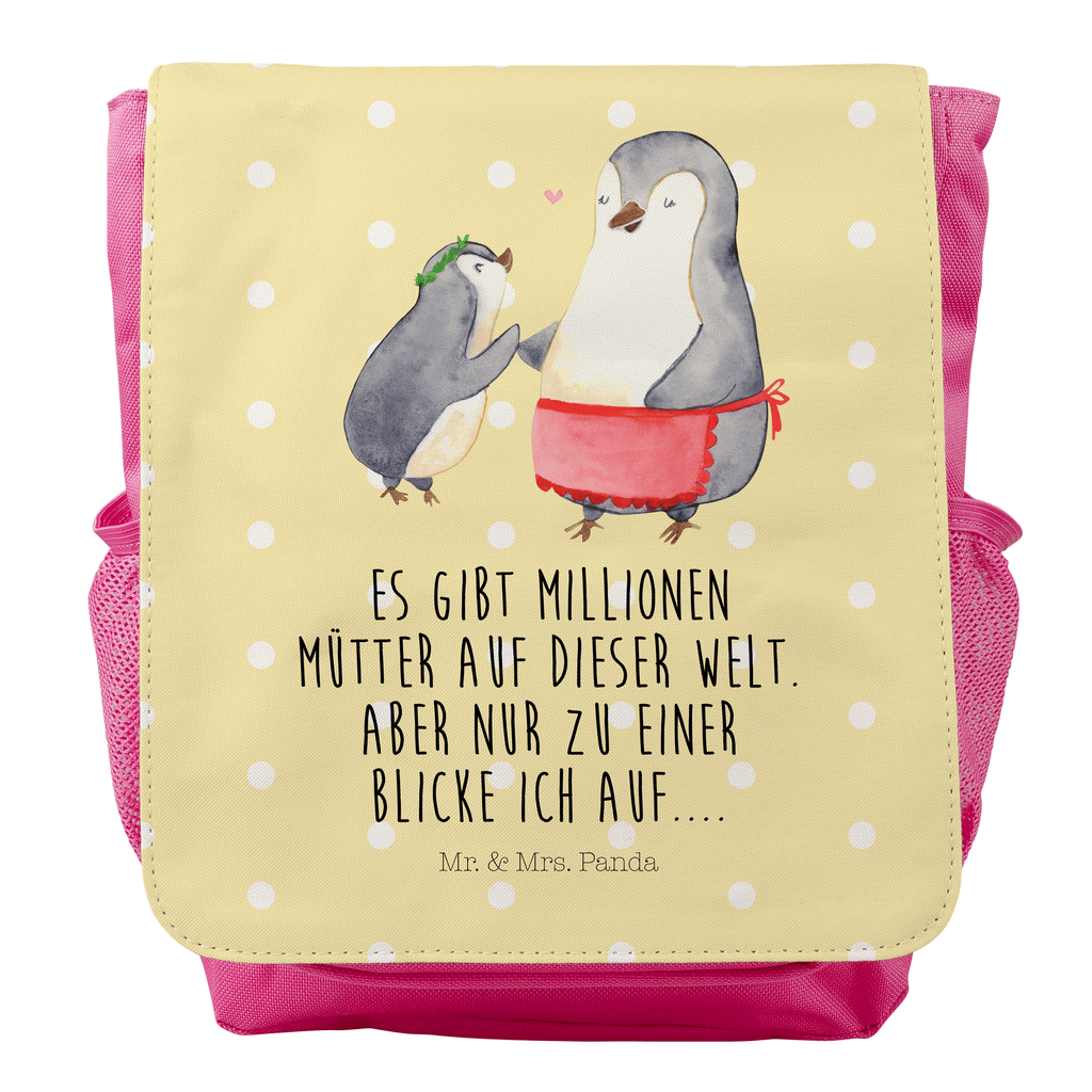 Kinderrucksack Pinguin mit Kind Kids, Rucksack, Kinderrucksack, Kinder Rucksack, Rucksack Kindergröße, Kleiner Rucksack, Familie, Vatertag, Muttertag, Bruder, Schwester, Mama, Papa, Oma, Opa, Geschenk, Mami, Mutti, Mutter, Geburststag