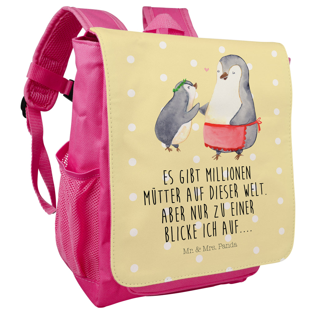 Kinderrucksack Pinguin mit Kind Kids, Rucksack, Kinderrucksack, Kinder Rucksack, Rucksack Kindergröße, Kleiner Rucksack, Familie, Vatertag, Muttertag, Bruder, Schwester, Mama, Papa, Oma, Opa, Geschenk, Mami, Mutti, Mutter, Geburststag