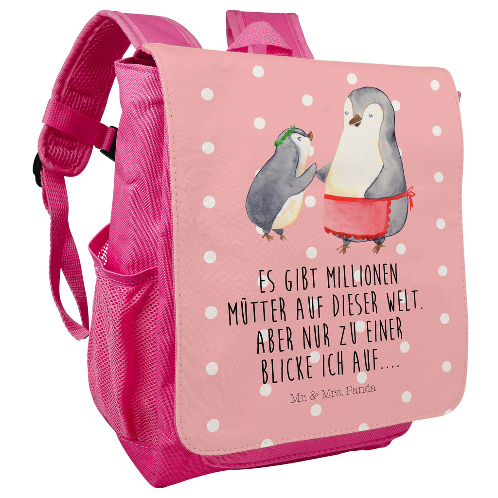 Kinderrucksack Pinguin mit Kind Kids, Rucksack, Kinderrucksack, Kinder Rucksack, Rucksack Kindergröße, Kleiner Rucksack, Familie, Vatertag, Muttertag, Bruder, Schwester, Mama, Papa, Oma, Opa, Geschenk, Mami, Mutti, Mutter, Geburststag