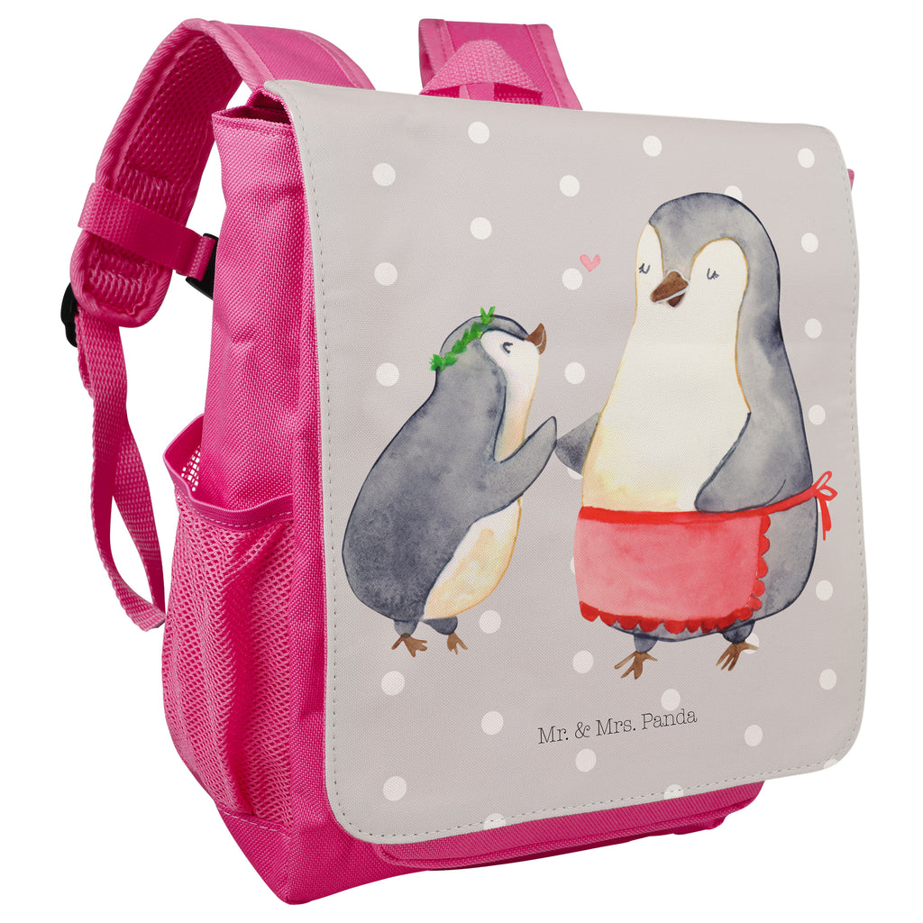Kinderrucksack Pinguin mit Kind Kids, Rucksack, Kinderrucksack, Kinder Rucksack, Rucksack Kindergröße, Kleiner Rucksack, Familie, Vatertag, Muttertag, Bruder, Schwester, Mama, Papa, Oma, Opa, Geschenk, Mami, Mutti, Mutter, Geburststag
