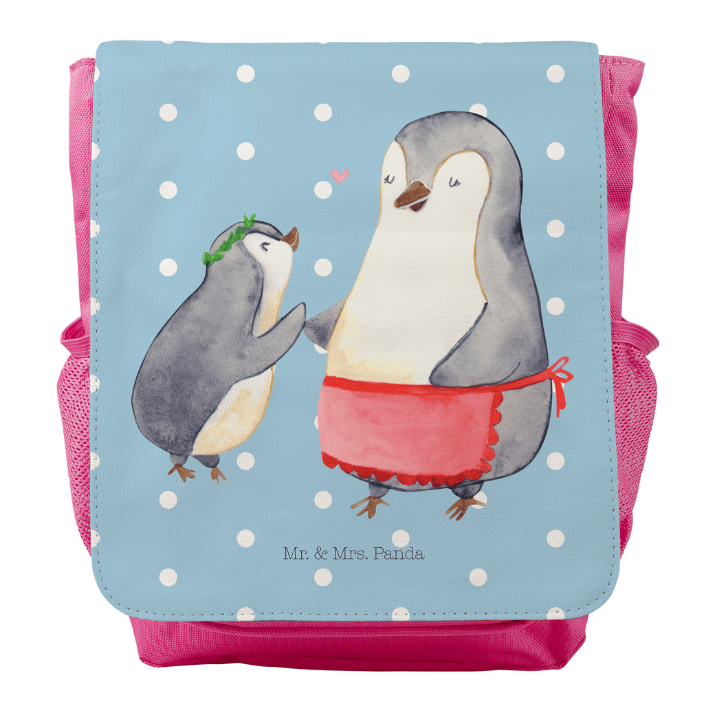 Kinderrucksack Pinguin mit Kind Kids, Rucksack, Kinderrucksack, Kinder Rucksack, Rucksack Kindergröße, Kleiner Rucksack, Familie, Vatertag, Muttertag, Bruder, Schwester, Mama, Papa, Oma, Opa, Geschenk, Mami, Mutti, Mutter, Geburststag