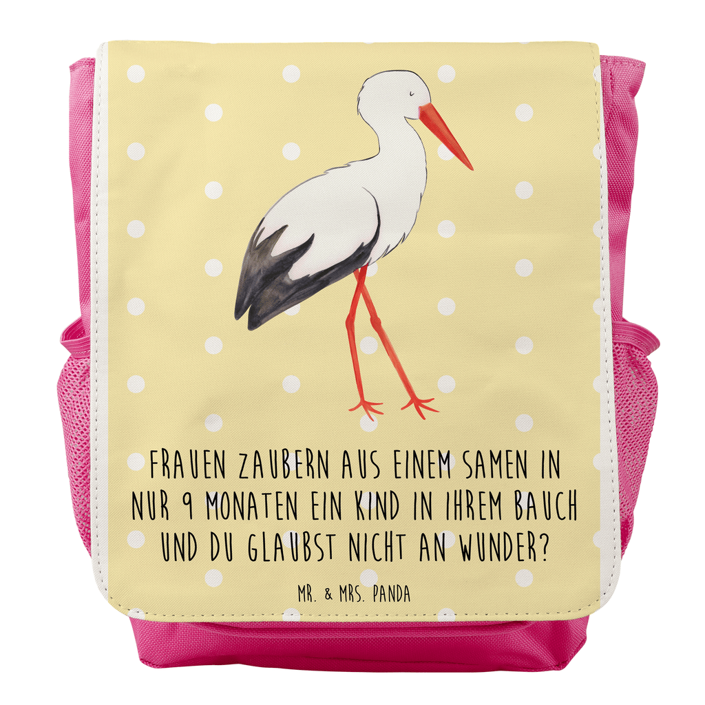 Kinderrucksack Storch Kids, Rucksack, Kinderrucksack, Kinder Rucksack, Rucksack Kindergröße, Kleiner Rucksack, süße Tiermotive, gute Laune, lustige Sprüche, Tiere, Storch, Störche, Schwangerschaft, Geburt, Mutter, Mütter, Mutter werden, Schwanger, Babybauch, Baby