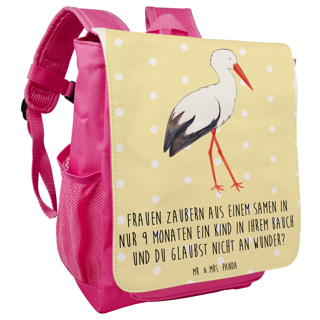 Kinderrucksack Storch Kids, Rucksack, Kinderrucksack, Kinder Rucksack, Rucksack Kindergröße, Kleiner Rucksack, süße Tiermotive, gute Laune, lustige Sprüche, Tiere, Storch, Störche, Schwangerschaft, Geburt, Mutter, Mütter, Mutter werden, Schwanger, Babybauch, Baby