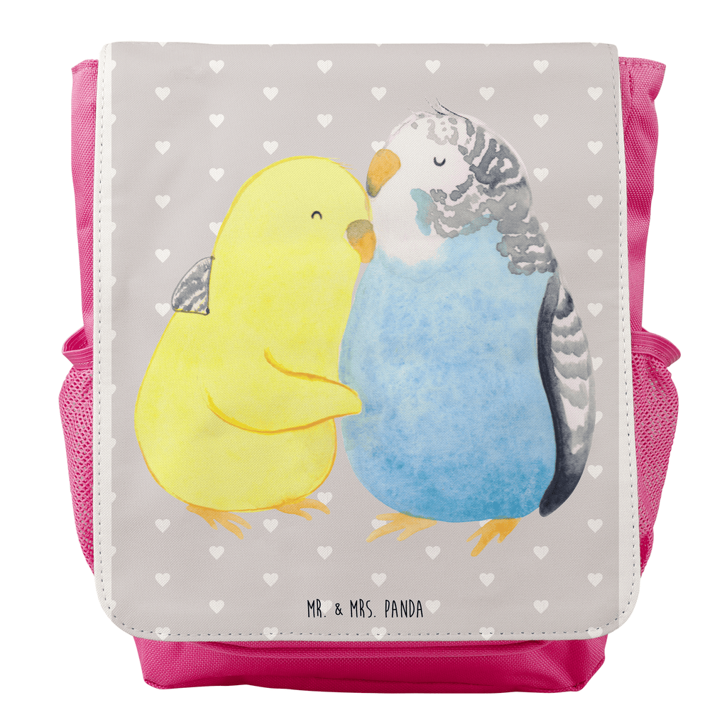 Kinderrucksack Wellensittich Liebe Kids, Rucksack, Kinderrucksack, Kinder Rucksack, Rucksack Kindergröße, Kleiner Rucksack, Liebe, Partner, Freund, Freundin, Ehemann, Ehefrau, Heiraten, Verlobung, Heiratsantrag, Liebesgeschenk, Jahrestag, Hocheitstag, Vögel, Wellensittich, Nähe, Kuscheln, Vertrauen