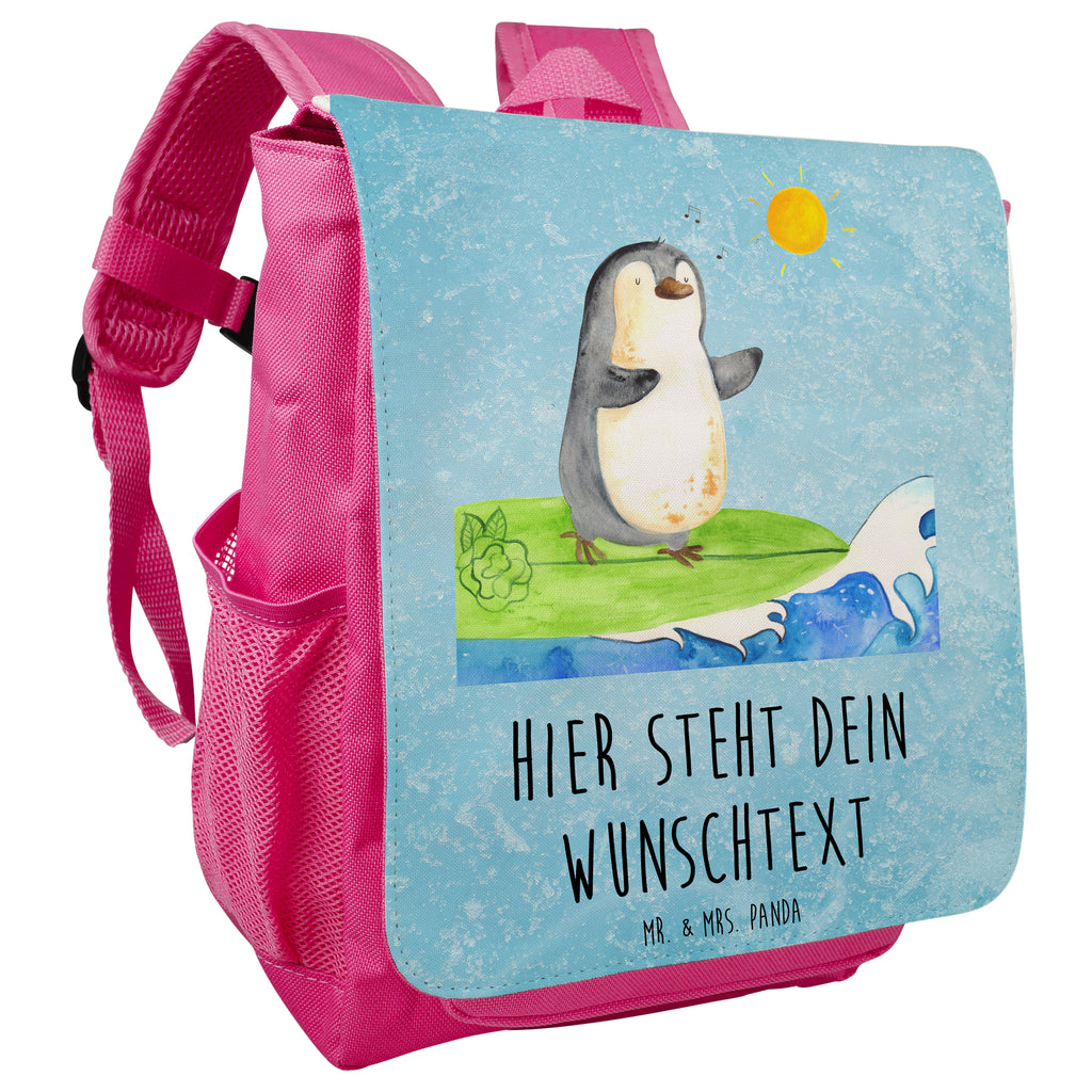 Personalisierter Kinderrucksack Pinguin Surfer Personalisierter Rucksack, Kinderrucksack mit Wunschnamen, Kinder Rucksack personalisiert, Rucksack Kindergröße mit Name, Kleiner Rucksack mit individuellem Text, Rucksack mit eigenem Namen, Individueller Kinderrucksack, Rucksack mit Wunschtext, Personalisierter Rucksack für Kinder<br />Kinder Rucksack mit eigenem Design, Pinguin, Pinguine, surfen, Surfer, Hawaii, Urlaub, Wellen, Wellen reiten, Portugal