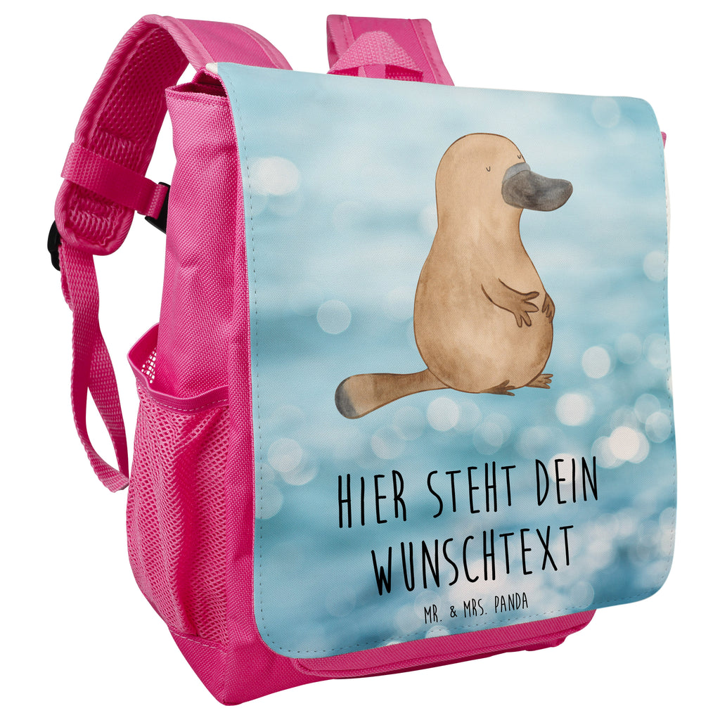 Personalisierter Kinderrucksack Schnabeltier mutig Personalisierter Rucksack, Kinderrucksack mit Wunschnamen, Kinder Rucksack personalisiert, Rucksack Kindergröße mit Name, Kleiner Rucksack mit individuellem Text, Rucksack mit eigenem Namen, Individueller Kinderrucksack, Rucksack mit Wunschtext, Personalisierter Rucksack für Kinder<br />Kinder Rucksack mit eigenem Design, Meerestiere, Meer, Urlaub, Schnabeltier, Mut, mutig, Lebensweisheit, Schnabeltiere, Motivation, Training, Büro, Arbeit, Neuanfang, Neustart, Weltreise, Raodtrip