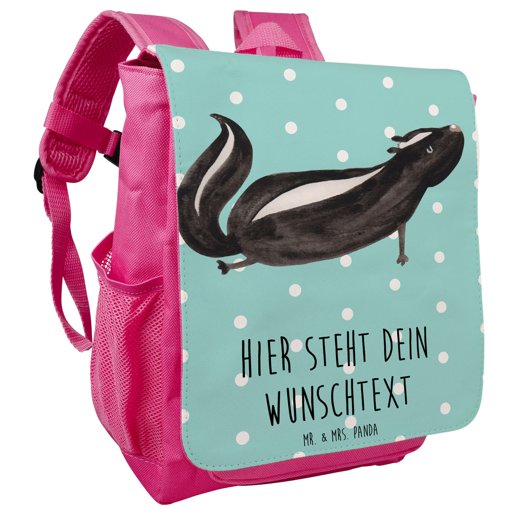 Personalisierter Kinderrucksack Stinktier Yoga Personalisierter Rucksack, Kinderrucksack mit Wunschnamen, Kinder Rucksack personalisiert, Rucksack Kindergröße mit Name, Kleiner Rucksack mit individuellem Text, Rucksack mit eigenem Namen, Individueller Kinderrucksack, Rucksack mit Wunschtext, Personalisierter Rucksack für Kinder<br />Kinder Rucksack mit eigenem Design, Stinktier, Skunk, Wildtier, Raubtier, Stinker, Stinki, Yoga, Namaste, Lebe, Liebe, Lache