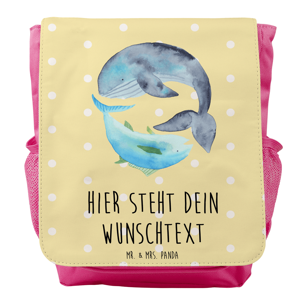 Personalisierter Kinderrucksack Walfisch & Thunfisch Personalisierter Rucksack, Kinderrucksack mit Wunschnamen, Kinder Rucksack personalisiert, Rucksack Kindergröße mit Name, Kleiner Rucksack mit individuellem Text, Rucksack mit eigenem Namen, Individueller Kinderrucksack, Rucksack mit Wunschtext, Personalisierter Rucksack für Kinder<br />Kinder Rucksack mit eigenem Design, Tiermotive, Gute Laune, lustige Sprüche, Tiere, Wal, Wahl, Tunfisch, Wortwitz lustig, Spruch lustig, Flachwitz, Witz, Spruch des Tages, Flachwitz Geschenk