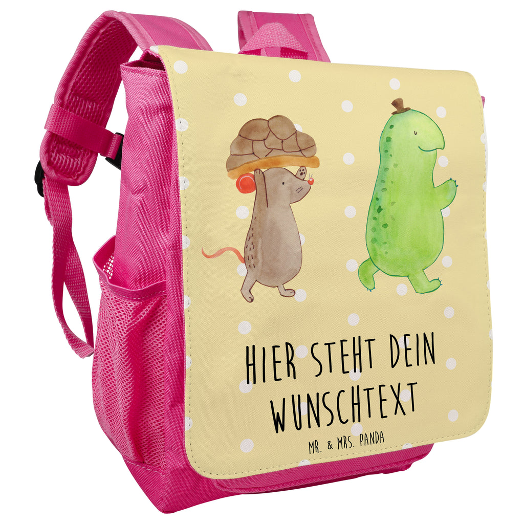 Personalisierter Kinderrucksack Schildkröte & Maus Personalisierter Rucksack, Kinderrucksack mit Wunschnamen, Kinder Rucksack personalisiert, Rucksack Kindergröße mit Name, Kleiner Rucksack mit individuellem Text, Rucksack mit eigenem Namen, Individueller Kinderrucksack, Rucksack mit Wunschtext, Personalisierter Rucksack für Kinder<br />Kinder Rucksack mit eigenem Design, Schildkröte, Maus, Freunde, Freundinnen, beste Freunde, beste Freundinnen