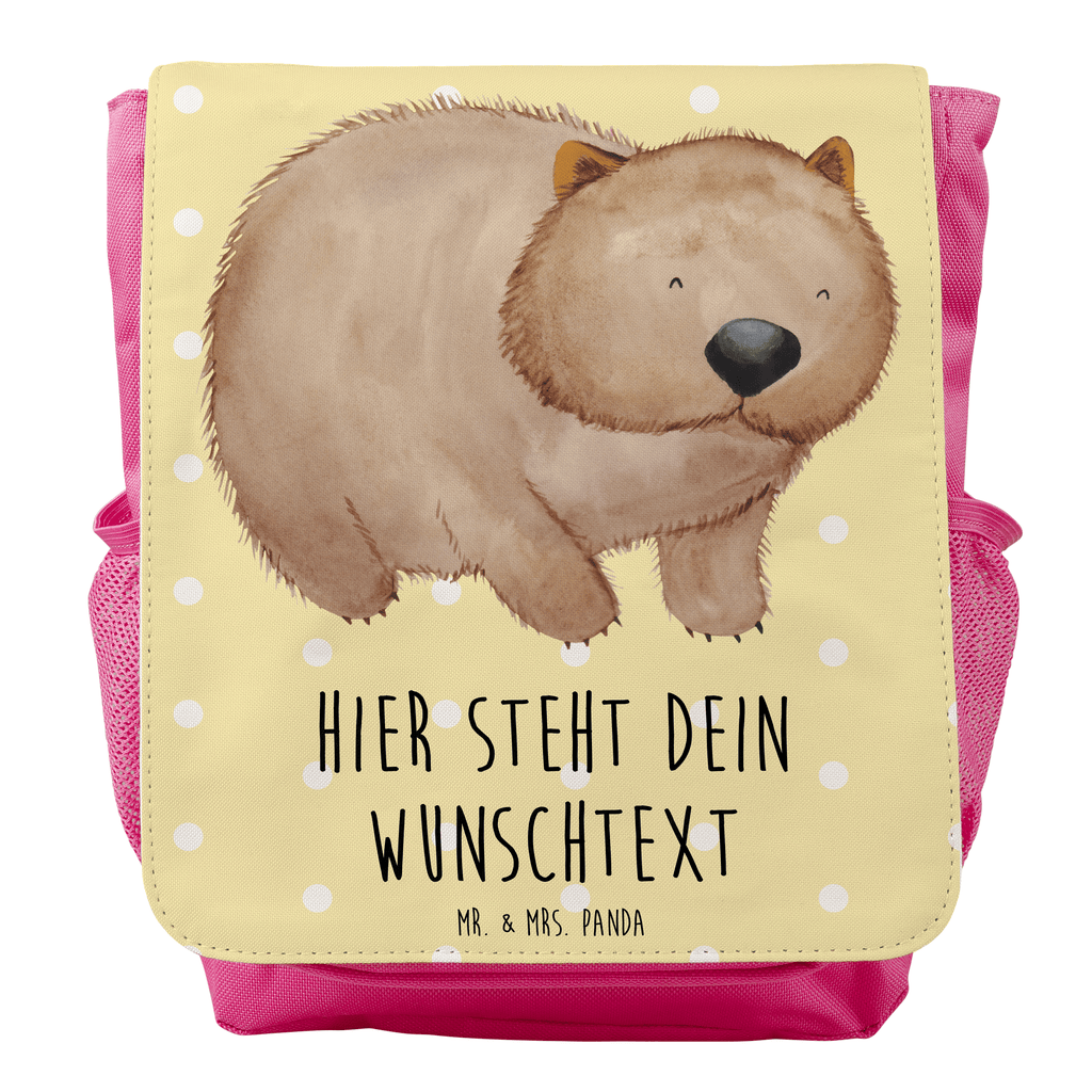 Personalisierter Kinderrucksack Wombat Personalisierter Rucksack, Kinderrucksack mit Wunschnamen, Kinder Rucksack personalisiert, Rucksack Kindergröße mit Name, Kleiner Rucksack mit individuellem Text, Rucksack mit eigenem Namen, Individueller Kinderrucksack, Rucksack mit Wunschtext, Personalisierter Rucksack für Kinder<br />Kinder Rucksack mit eigenem Design, Tiermotive, Gute Laune, lustige Sprüche, Tiere, Wombat, Das Leben ist schön, Motivation, Spruch, Australien