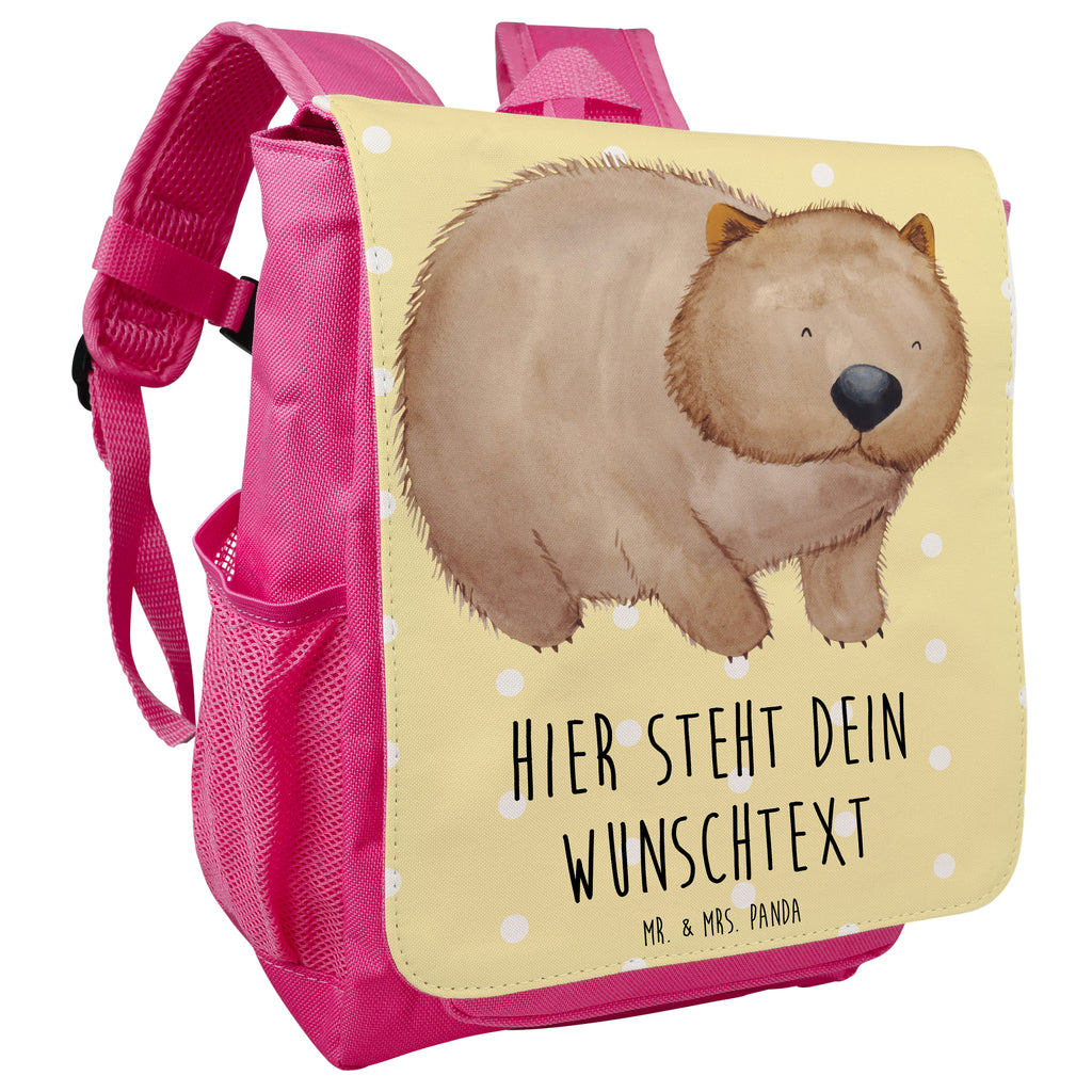 Personalisierter Kinderrucksack Wombat Personalisierter Rucksack, Kinderrucksack mit Wunschnamen, Kinder Rucksack personalisiert, Rucksack Kindergröße mit Name, Kleiner Rucksack mit individuellem Text, Rucksack mit eigenem Namen, Individueller Kinderrucksack, Rucksack mit Wunschtext, Personalisierter Rucksack für Kinder<br />Kinder Rucksack mit eigenem Design, Tiermotive, Gute Laune, lustige Sprüche, Tiere, Wombat, Das Leben ist schön, Motivation, Spruch, Australien