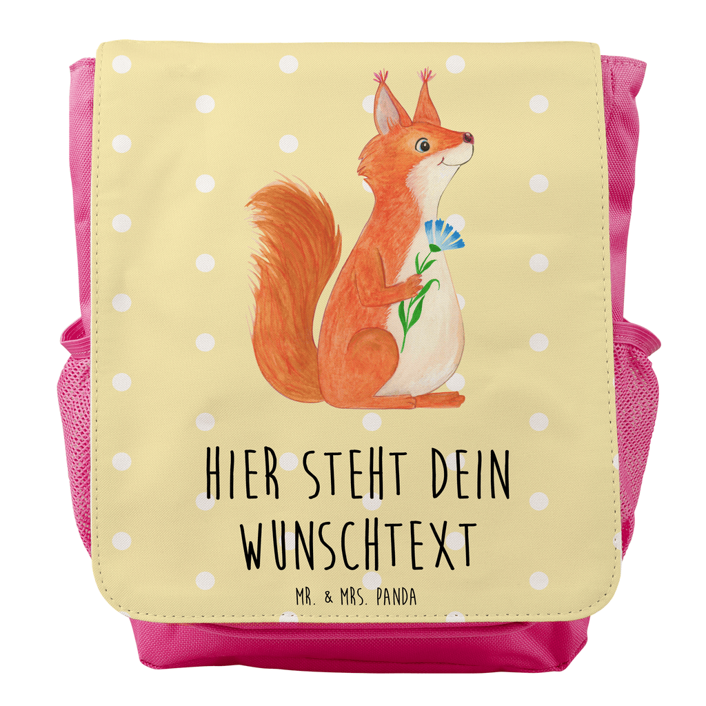 Personalisierter Kinderrucksack Eichhörnchen Blume Personalisierter Rucksack, Kinderrucksack mit Wunschnamen, Kinder Rucksack personalisiert, Rucksack Kindergröße mit Name, Kleiner Rucksack mit individuellem Text, Rucksack mit eigenem Namen, Individueller Kinderrucksack, Rucksack mit Wunschtext, Personalisierter Rucksack für Kinder<br />Kinder Rucksack mit eigenem Design, Tiermotive, Gute Laune, lustige Sprüche, Tiere, Eichhörnchen, Eichhorn, Spruch positiv, Lachen, Spaß, Motivation Sprüche, Motivation Bilder, glücklich Spruch, Spruch Deko