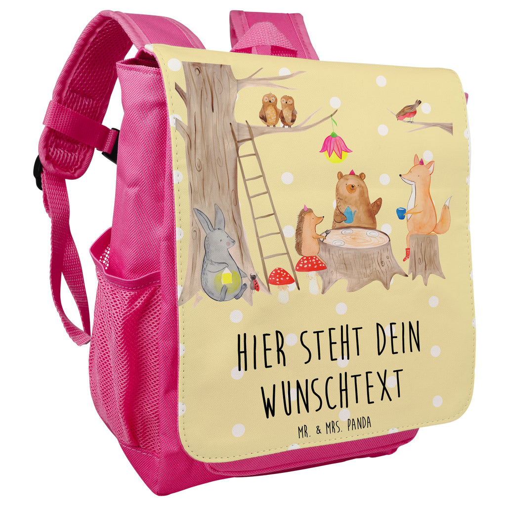 Personalisierter Kinderrucksack Waldtiere Picknick Personalisierter Rucksack, Kinderrucksack mit Wunschnamen, Kinder Rucksack personalisiert, Rucksack Kindergröße mit Name, Kleiner Rucksack mit individuellem Text, Rucksack mit eigenem Namen, Individueller Kinderrucksack, Rucksack mit Wunschtext, Personalisierter Rucksack für Kinder<br />Kinder Rucksack mit eigenem Design, Tiermotive, Gute Laune, lustige Sprüche, Tiere, Waldtiere, Picknick, Wald, Fuchs, Hase, Igel, Maus, Eichhörnchen