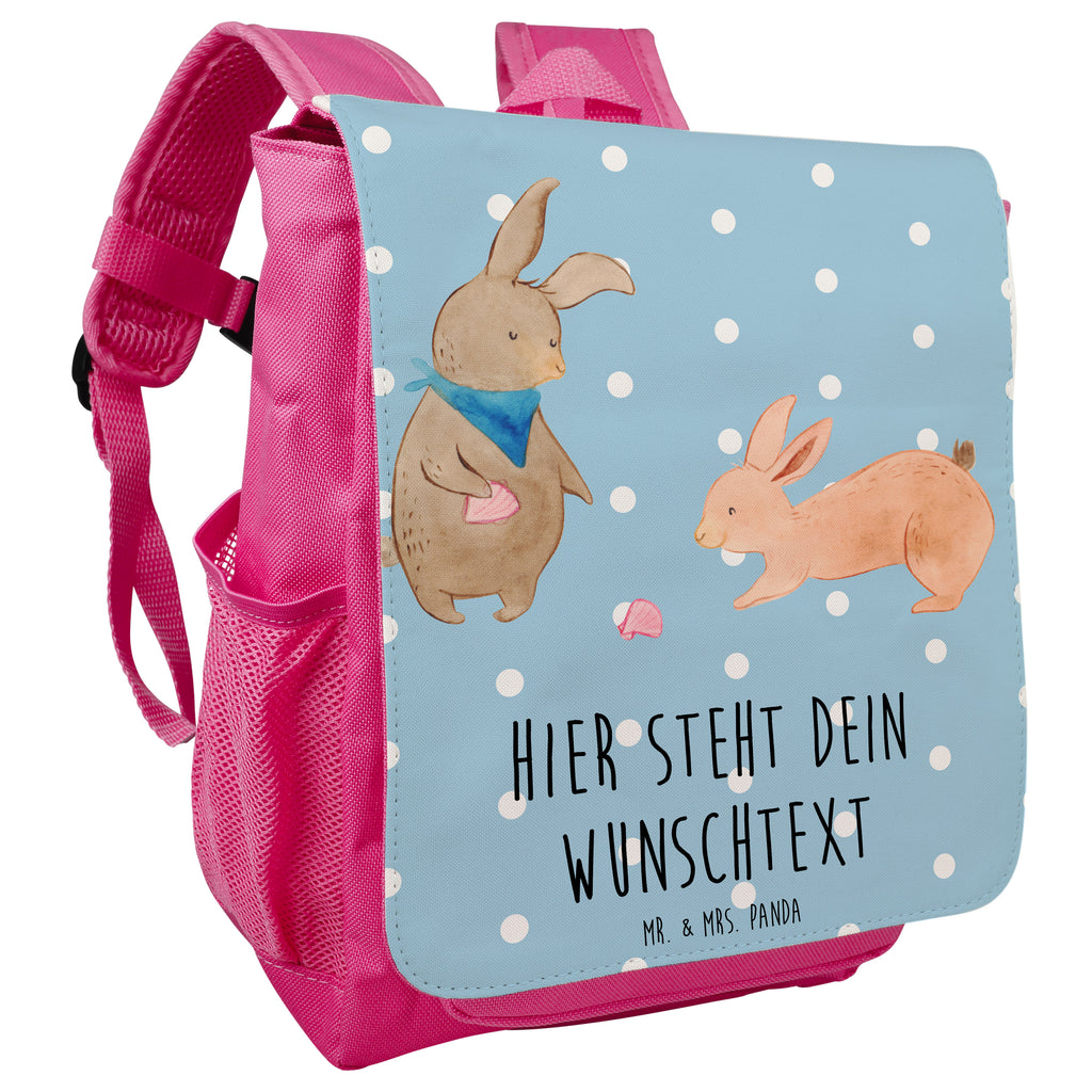 Personalisierter Kinderrucksack Hasen Muschel Personalisierter Rucksack, Kinderrucksack mit Wunschnamen, Kinder Rucksack personalisiert, Rucksack Kindergröße mit Name, Kleiner Rucksack mit individuellem Text, Rucksack mit eigenem Namen, Individueller Kinderrucksack, Rucksack mit Wunschtext, Personalisierter Rucksack für Kinder<br />Kinder Rucksack mit eigenem Design, Familie, Vatertag, Muttertag, Bruder, Schwester, Mama, Papa, Oma, Opa, Hasen, beste Freundin, Freundin, Freundinnen, best friends, BFF, Muscheln sammeln, Muscheln, Meer