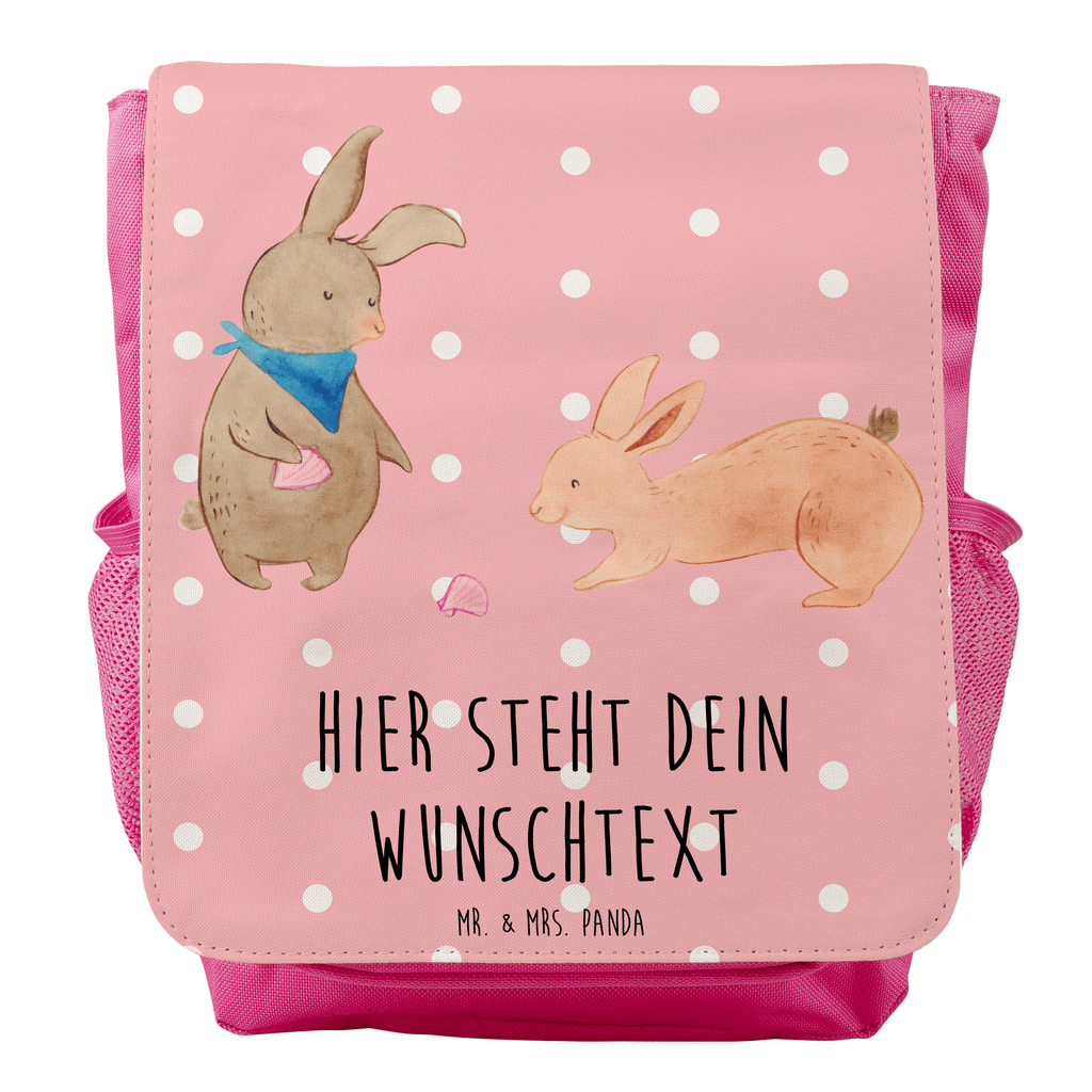 Personalisierter Kinderrucksack Hasen Muschel Personalisierter Rucksack, Kinderrucksack mit Wunschnamen, Kinder Rucksack personalisiert, Rucksack Kindergröße mit Name, Kleiner Rucksack mit individuellem Text, Rucksack mit eigenem Namen, Individueller Kinderrucksack, Rucksack mit Wunschtext, Personalisierter Rucksack für Kinder<br />Kinder Rucksack mit eigenem Design, Familie, Vatertag, Muttertag, Bruder, Schwester, Mama, Papa, Oma, Opa, Hasen, beste Freundin, Freundin, Freundinnen, best friends, BFF, Muscheln sammeln, Muscheln, Meer