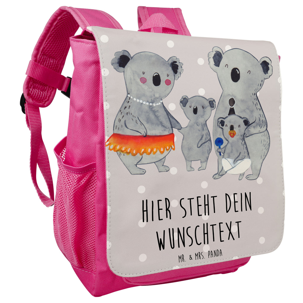 Personalisierter Kinderrucksack Koala Familie Personalisierter Rucksack, Kinderrucksack mit Wunschnamen, Kinder Rucksack personalisiert, Rucksack Kindergröße mit Name, Kleiner Rucksack mit individuellem Text, Rucksack mit eigenem Namen, Individueller Kinderrucksack, Rucksack mit Wunschtext, Personalisierter Rucksack für Kinder<br />Kinder Rucksack mit eigenem Design, Familie, Vatertag, Muttertag, Bruder, Schwester, Mama, Papa, Oma, Opa, Koala, Koalas, Family, Kinder, Geschwister, Familienleben