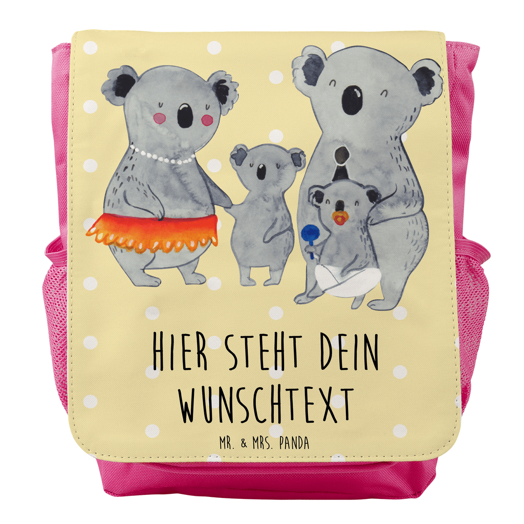 Personalisierter Kinderrucksack Koala Familie Personalisierter Rucksack, Kinderrucksack mit Wunschnamen, Kinder Rucksack personalisiert, Rucksack Kindergröße mit Name, Kleiner Rucksack mit individuellem Text, Rucksack mit eigenem Namen, Individueller Kinderrucksack, Rucksack mit Wunschtext, Personalisierter Rucksack für Kinder<br />Kinder Rucksack mit eigenem Design, Familie, Vatertag, Muttertag, Bruder, Schwester, Mama, Papa, Oma, Opa, Koala, Koalas, Family, Kinder, Geschwister, Familienleben