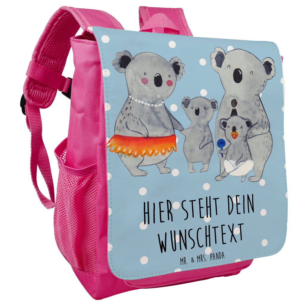 Personalisierter Kinderrucksack Koala Familie Personalisierter Rucksack, Kinderrucksack mit Wunschnamen, Kinder Rucksack personalisiert, Rucksack Kindergröße mit Name, Kleiner Rucksack mit individuellem Text, Rucksack mit eigenem Namen, Individueller Kinderrucksack, Rucksack mit Wunschtext, Personalisierter Rucksack für Kinder<br />Kinder Rucksack mit eigenem Design, Familie, Vatertag, Muttertag, Bruder, Schwester, Mama, Papa, Oma, Opa, Koala, Koalas, Family, Kinder, Geschwister, Familienleben