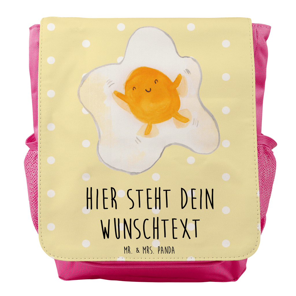 Personalisierter Kinderrucksack Spiegelei Personalisierter Rucksack, Kinderrucksack mit Wunschnamen, Kinder Rucksack personalisiert, Rucksack Kindergröße mit Name, Kleiner Rucksack mit individuellem Text, Rucksack mit eigenem Namen, Individueller Kinderrucksack, Rucksack mit Wunschtext, Personalisierter Rucksack für Kinder<br />Kinder Rucksack mit eigenem Design, Tiermotive, Gute Laune, lustige Sprüche, Tiere, Ei, Spiegelei, Schön, Tag, Glücklich, Liebe