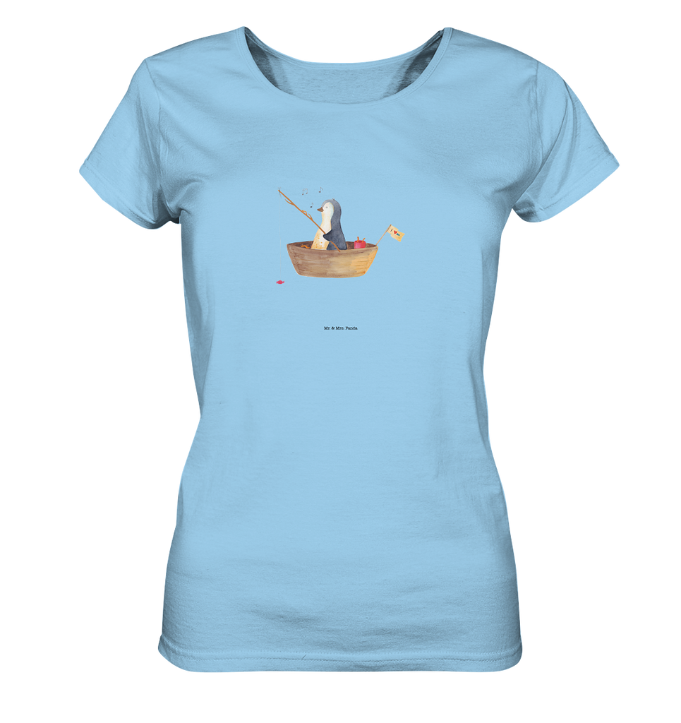Shirt Damen Pinguin Angelboot T-Shirt, Shirt, Tshirt, Lustiges T-Shirt, T-Shirt mit Spruch, Party, Junggesellenabschied, Jubiläum, Geburstag, Herrn, Damen, Männer, Frauen, Schlafshirt, Nachthemd, Sprüche, Pinguin, Pinguine, Angeln, Boot, Angelboot, Lebenslust, Leben, genießen, Motivation, Neustart, Neuanfang, Trennung, Scheidung, Geschenkidee Liebeskummer