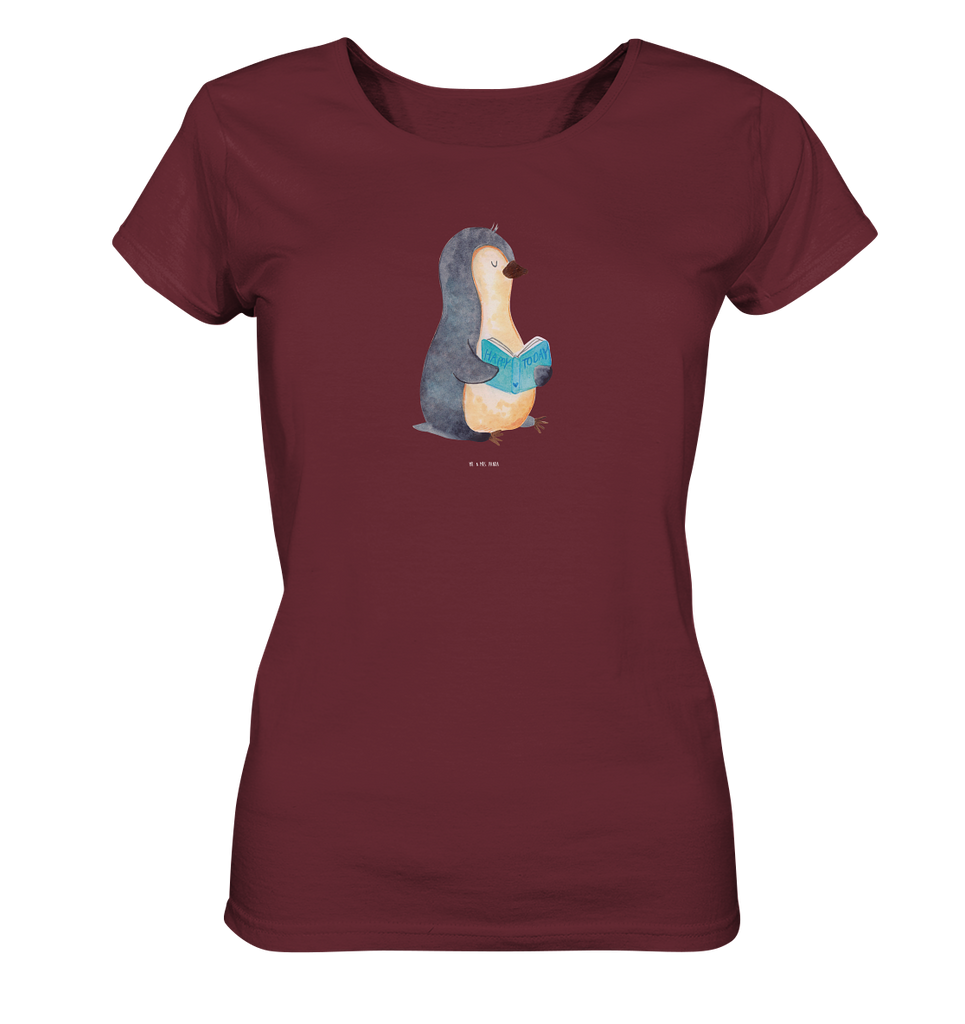 Shirt Damen Pinguin Buch T-Shirt, Shirt, Tshirt, Lustiges T-Shirt, T-Shirt mit Spruch, Party, Junggesellenabschied, Jubiläum, Geburstag, Herrn, Damen, Männer, Frauen, Schlafshirt, Nachthemd, Sprüche, Pinguin, Pinguine, Buch, Lesen, Bücherwurm, Nichtstun, Faulenzen, Ferien, Urlaub, Freizeit