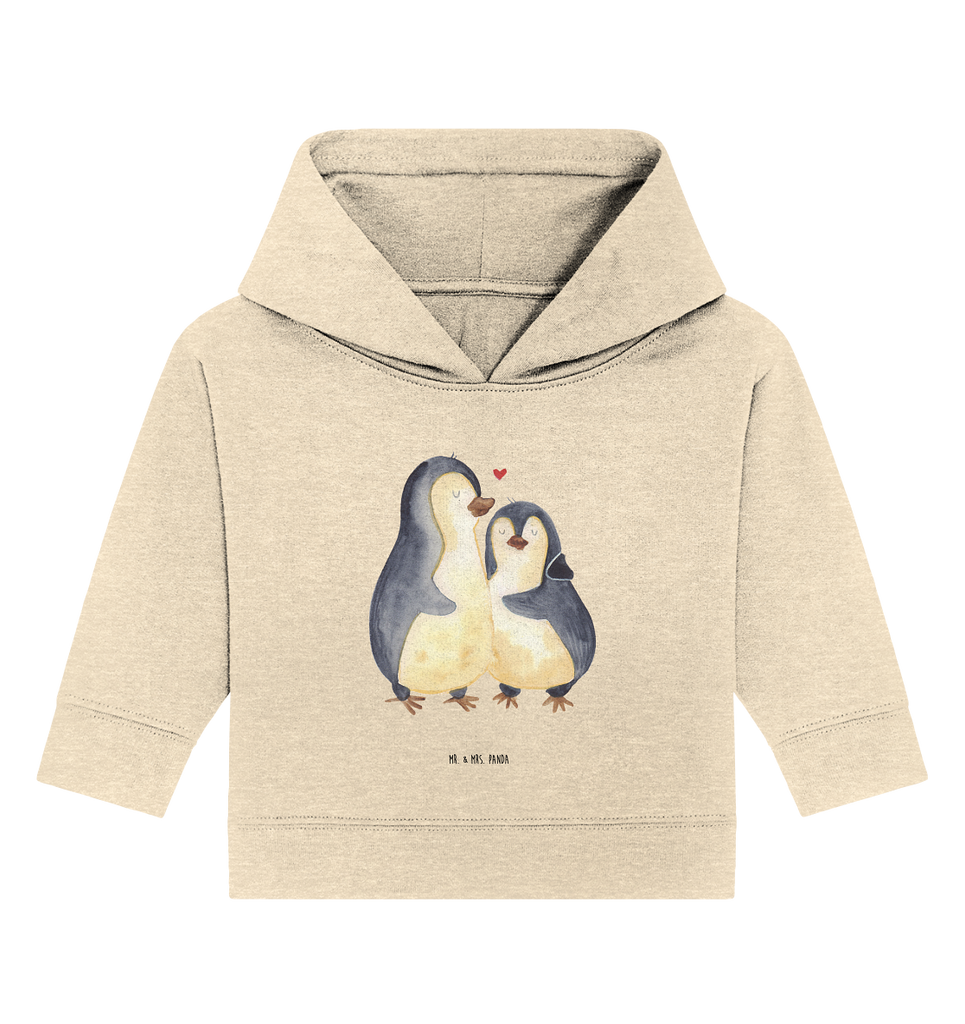 Organic Baby Hoodie Pinguin umarmend Baby Kapuzenshirt, Baby Kapuzensweatshirt, Baby Hoodie, Baby Pullover, Pinguin, Liebe, Liebespaar, Liebesbeweis, Liebesgeschenk, Verlobung, Jahrestag, Hochzeitstag, Hochzeit, Hochzeitsgeschenk