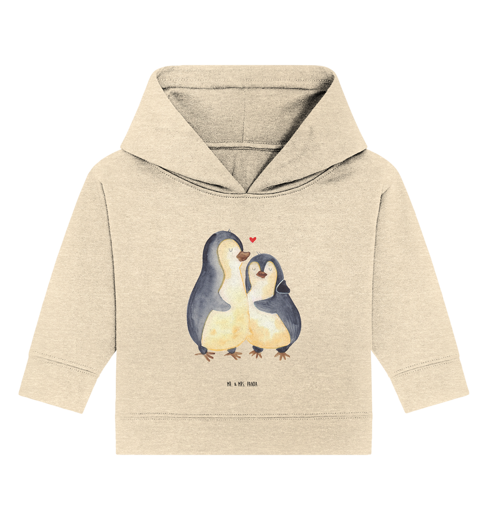 Organic Baby Hoodie Pinguin umarmend Baby Kapuzenshirt, Baby Kapuzensweatshirt, Baby Hoodie, Baby Pullover, Pinguin, Liebe, Liebespaar, Liebesbeweis, Liebesgeschenk, Verlobung, Jahrestag, Hochzeitstag, Hochzeit, Hochzeitsgeschenk