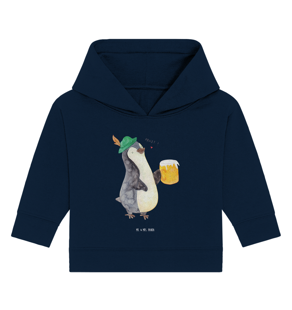 Organic Baby Hoodie Pinguin Bier Baby Kapuzenshirt, Baby Kapuzensweatshirt, Baby Hoodie, Baby Pullover, Pinguin, Pinguine, Bier, Oktoberfest