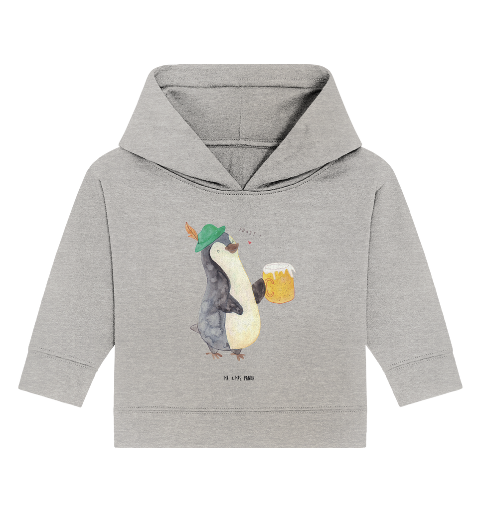 Organic Baby Hoodie Pinguin Bier Baby Kapuzenshirt, Baby Kapuzensweatshirt, Baby Hoodie, Baby Pullover, Pinguin, Pinguine, Bier, Oktoberfest