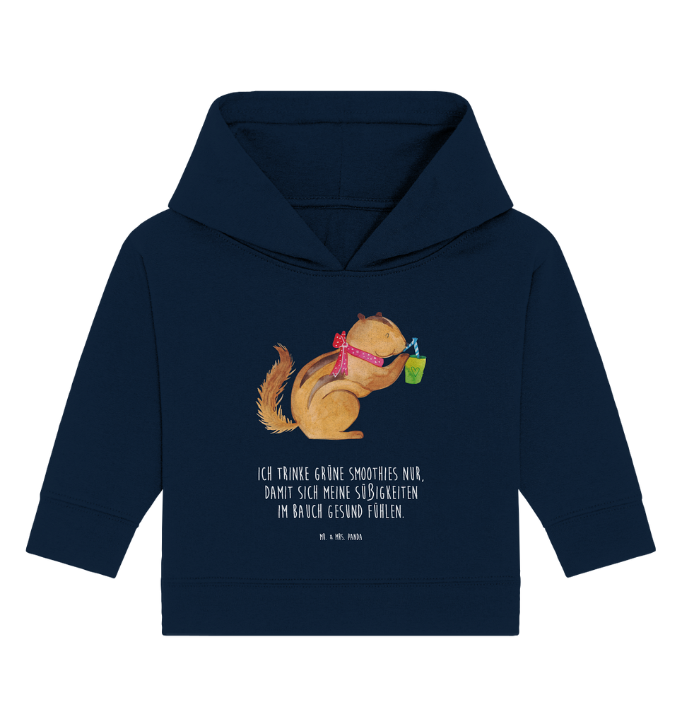 Organic Baby Hoodie Eichhörnchen Smoothie Baby Kapuzenshirt, Baby Kapuzensweatshirt, Baby Hoodie, Baby Pullover, Tiermotive, Gute Laune, lustige Sprüche, Tiere, Green Smoothies, Diät, Abnehmen, Streifenhörnchen, Eichhörnchen