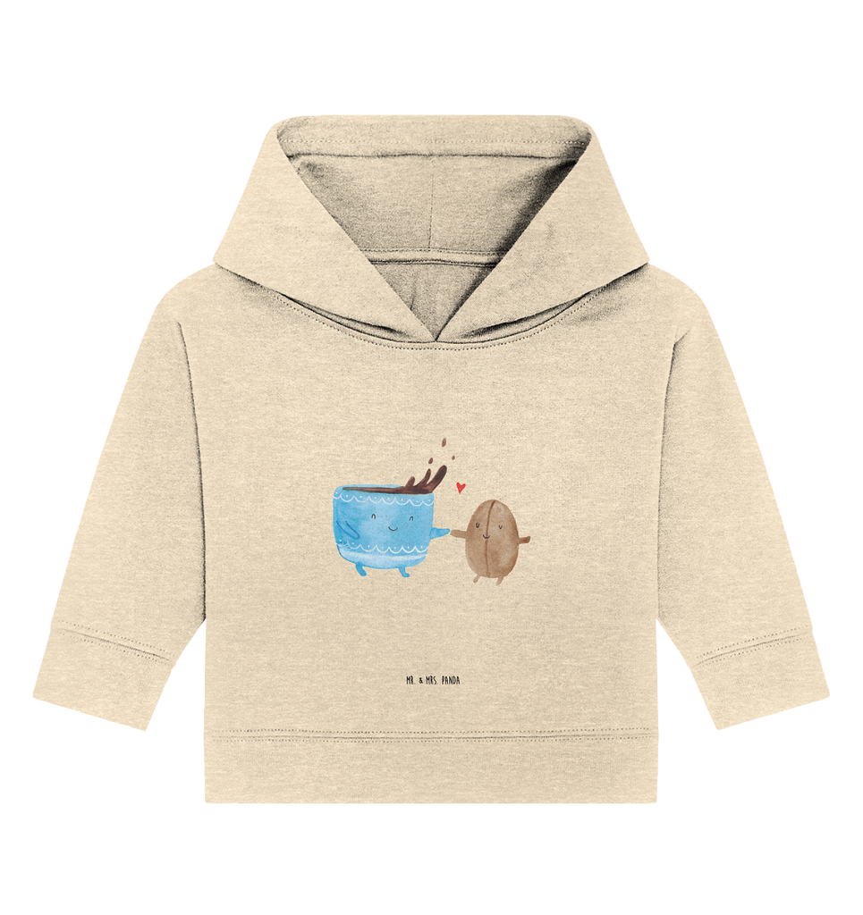 Organic Baby Hoodie Kaffee Bohne Bio, Baby Kapuzenshirt, Baby Kapuzensweatshirt, Baby Hoodie, Baby Pullover, süße Tiermotive, gute Laune, lustige Sprüche, Tiere, Kaffee, Kaffeebohne, Genuss, Zufriedenheit, Glück