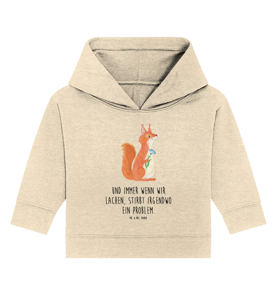 Organic Baby Hoodie Eichhörnchen Blume Bio, Baby Kapuzenshirt, Baby Kapuzensweatshirt, Baby Hoodie, Baby Pullover, süße Tiermotive, gute Laune, lustige Sprüche, Tiere, Eichhörnchen, Eichhorn, Spruch positiv, Lachen, Spaß, Motivation Sprüche, Motivation Bilder, glücklich Spruch, Spruch Deko