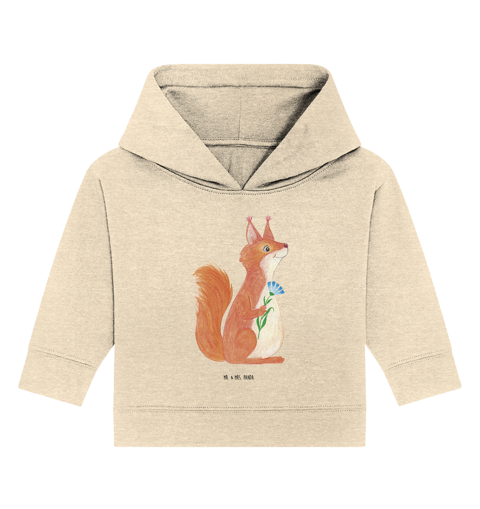 Organic Baby Hoodie Eichhörnchen Blume Bio, Baby Kapuzenshirt, Baby Kapuzensweatshirt, Baby Hoodie, Baby Pullover, süße Tiermotive, gute Laune, lustige Sprüche, Tiere, Eichhörnchen, Eichhorn, Spruch positiv, Lachen, Spaß, Motivation Sprüche, Motivation Bilder, glücklich Spruch, Spruch Deko