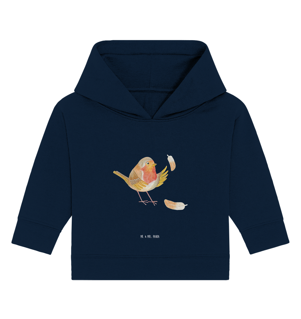 Organic Baby Hoodie Rotkehlchen mit Federn Baby Kapuzenshirt, Baby Kapuzensweatshirt, Baby Hoodie, Baby Pullover, Tiermotive, Gute Laune, lustige Sprüche, Tiere, What if i fall, Rotkehlchen, Spruch Motivation, Spruch Mut, Vogel, Motivation Sprüche, Motivationsbilder, fliegen