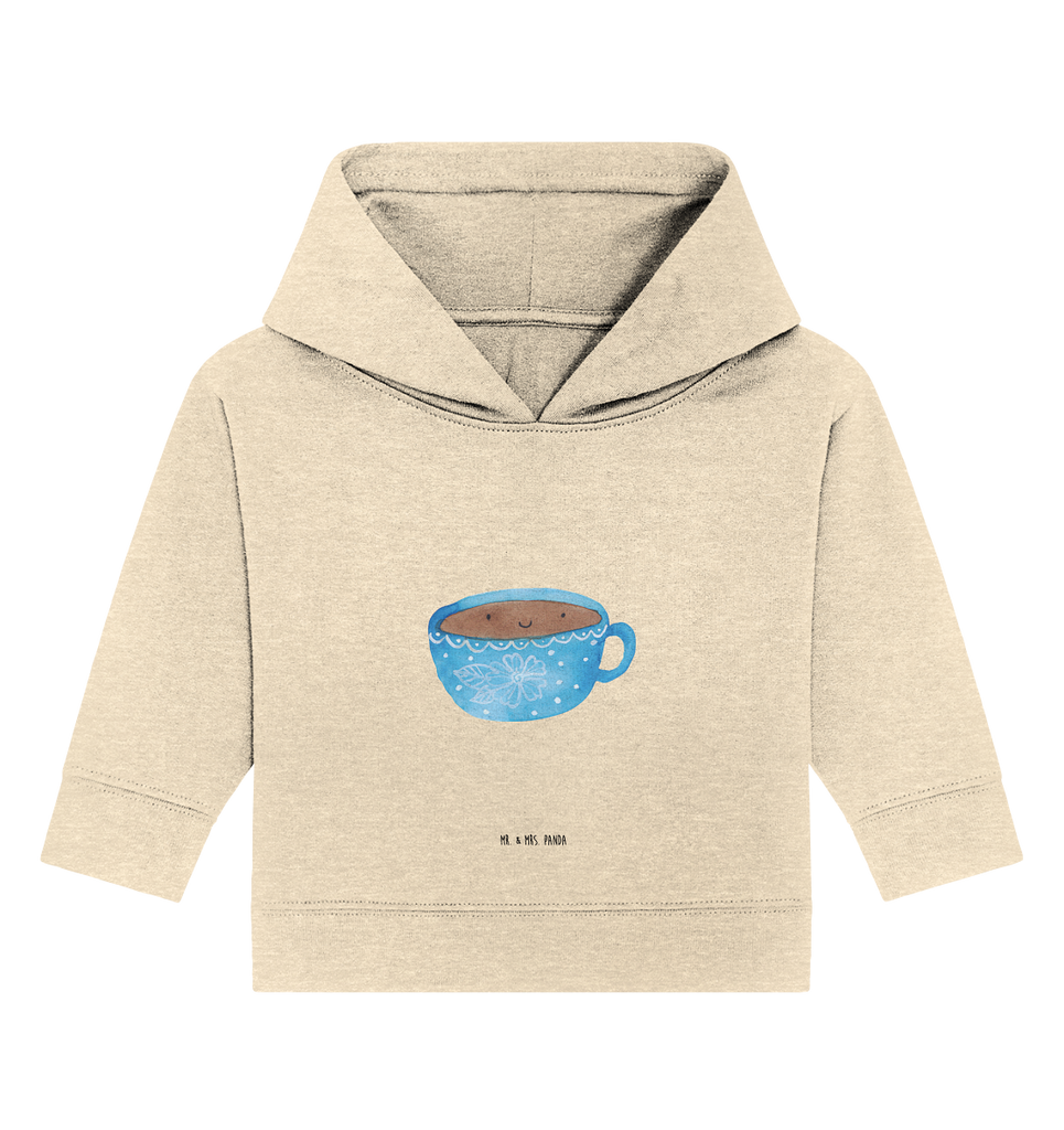 Organic Baby Hoodie Kaffee Tasse Baby Kapuzenshirt, Baby Kapuzensweatshirt, Baby Hoodie, Baby Pullover, Tiermotive, Gute Laune, lustige Sprüche, Tiere, Kaffee, Tasse, Liebe, Geschmack, Genuss, Glücklich