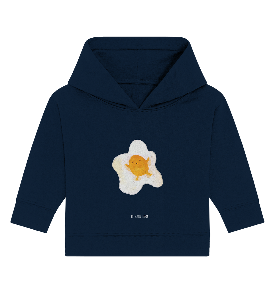 Organic Baby Hoodie Spiegelei Baby Kapuzenshirt, Baby Kapuzensweatshirt, Baby Hoodie, Baby Pullover, Tiermotive, Gute Laune, lustige Sprüche, Tiere, Ei, Spiegelei, Schön, Tag, Glücklich, Liebe