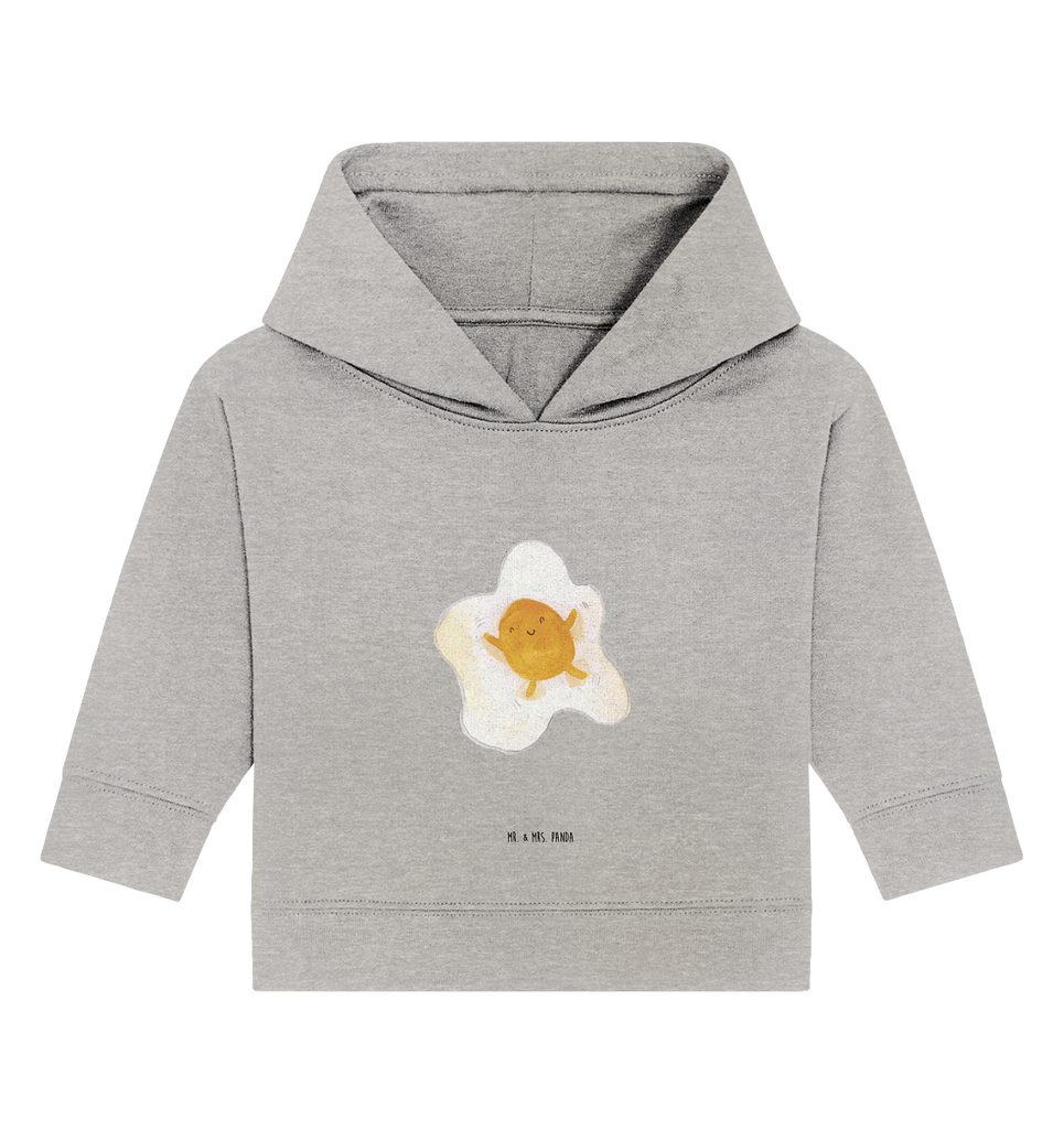 Organic Baby Hoodie Spiegelei Baby Kapuzenshirt, Baby Kapuzensweatshirt, Baby Hoodie, Baby Pullover, Tiermotive, Gute Laune, lustige Sprüche, Tiere, Ei, Spiegelei, Schön, Tag, Glücklich, Liebe