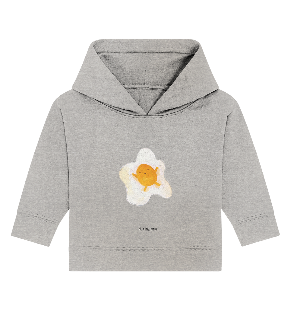 Organic Baby Hoodie Spiegelei Baby Kapuzenshirt, Baby Kapuzensweatshirt, Baby Hoodie, Baby Pullover, Tiermotive, Gute Laune, lustige Sprüche, Tiere, Ei, Spiegelei, Schön, Tag, Glücklich, Liebe