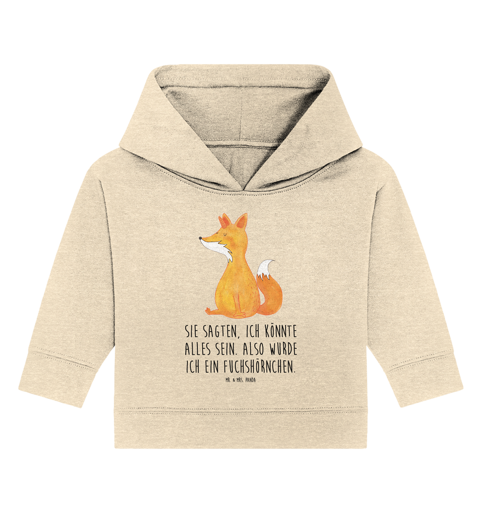 Organic Baby Hoodie Fuchshörnchen Wunsch Baby Kapuzenshirt, Baby Kapuzensweatshirt, Baby Hoodie, Baby Pullover, Einhorn, Einhörner, Einhorn Deko, Pegasus, Unicorn, Fuchs, Unicorns, Fuchshörnchen, Fuchshorn, Foxycorn, Füchse