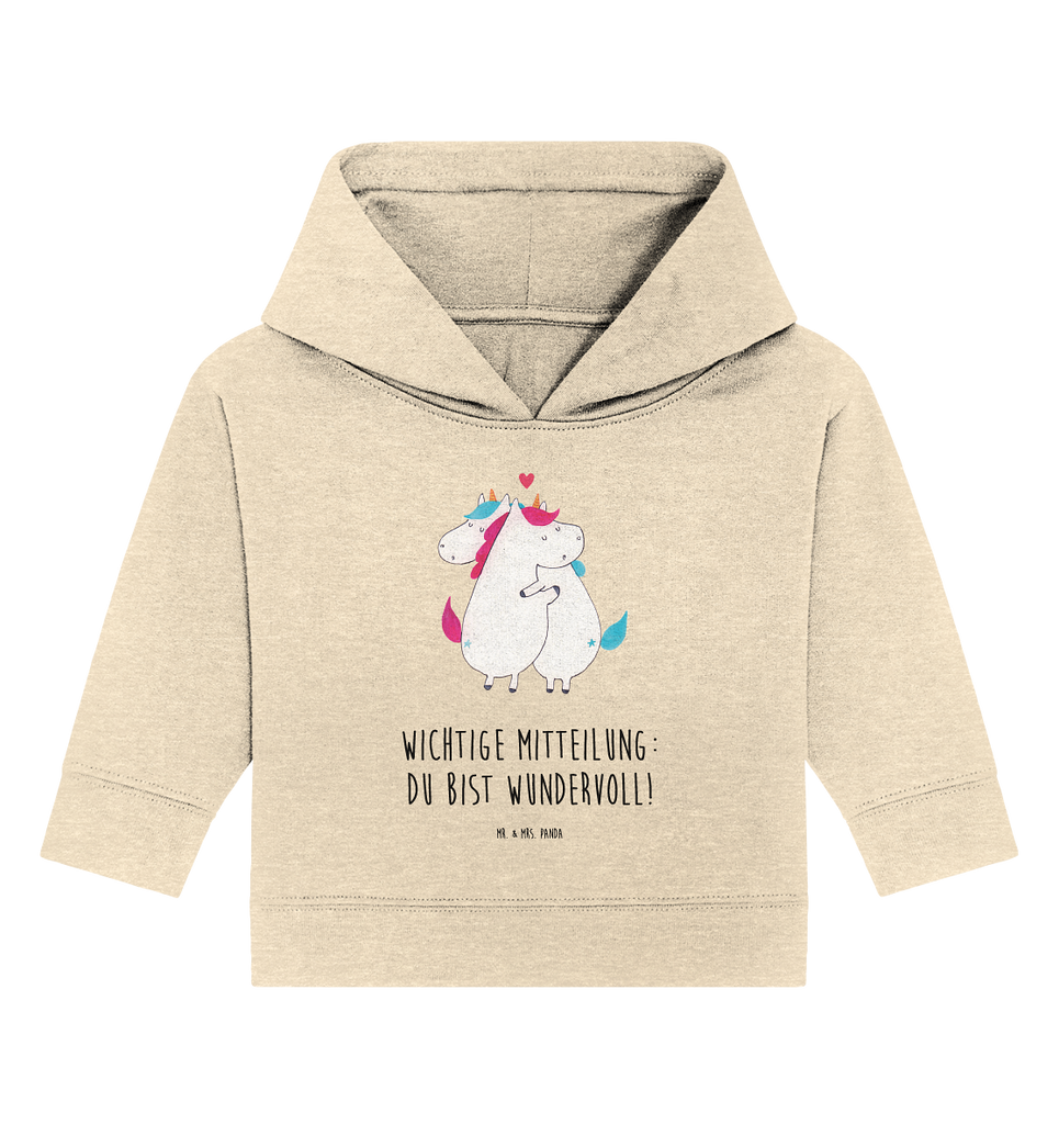 Organic Baby Hoodie Einhorn Mitteilung Baby Kapuzenshirt, Baby Kapuzensweatshirt, Baby Hoodie, Baby Pullover, Einhorn, Einhörner, Einhorn Deko, Pegasus, Unicorn, Valentinstag, Valentine, Liebe, Geschenk, Partner, Ehe, lustig, witzig, Spruch