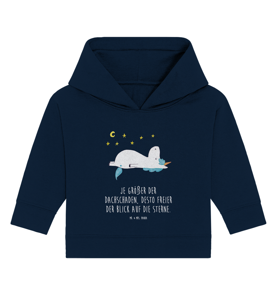 Organic Baby Hoodie Einhorn Sternenhimmel Baby Kapuzenshirt, Baby Kapuzensweatshirt, Baby Hoodie, Baby Pullover, Einhorn, Einhörner, Einhorn Deko, Pegasus, Unicorn, Sterne, Dachschaden, Verrückt, Sternenhimmel