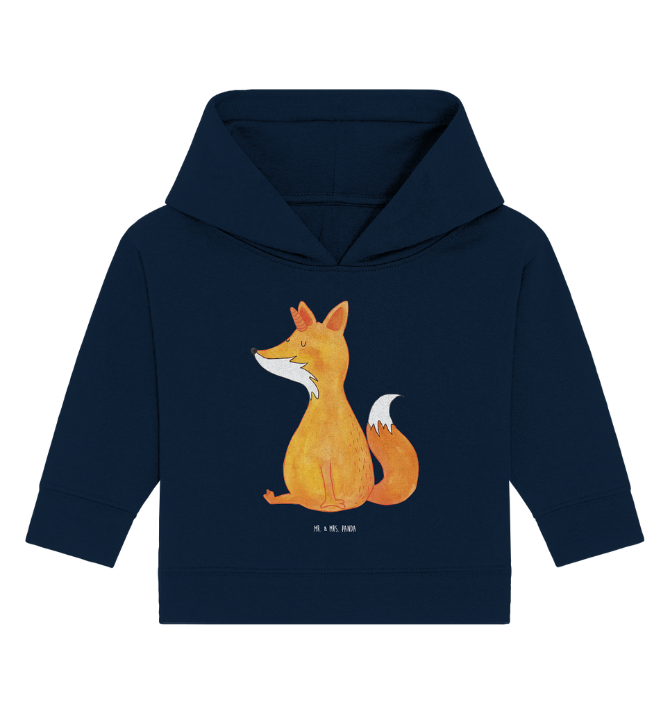 Organic Baby Hoodie Fuchshörnchen Baby Kapuzenshirt, Baby Kapuzensweatshirt, Baby Hoodie, Baby Pullover, Einhorn, Einhörner, Einhorn Deko, Pegasus, Unicorn, Fuchs, Unicorns, Fuchshörnchen, Fuchshorn, Foxycorn, Füchse