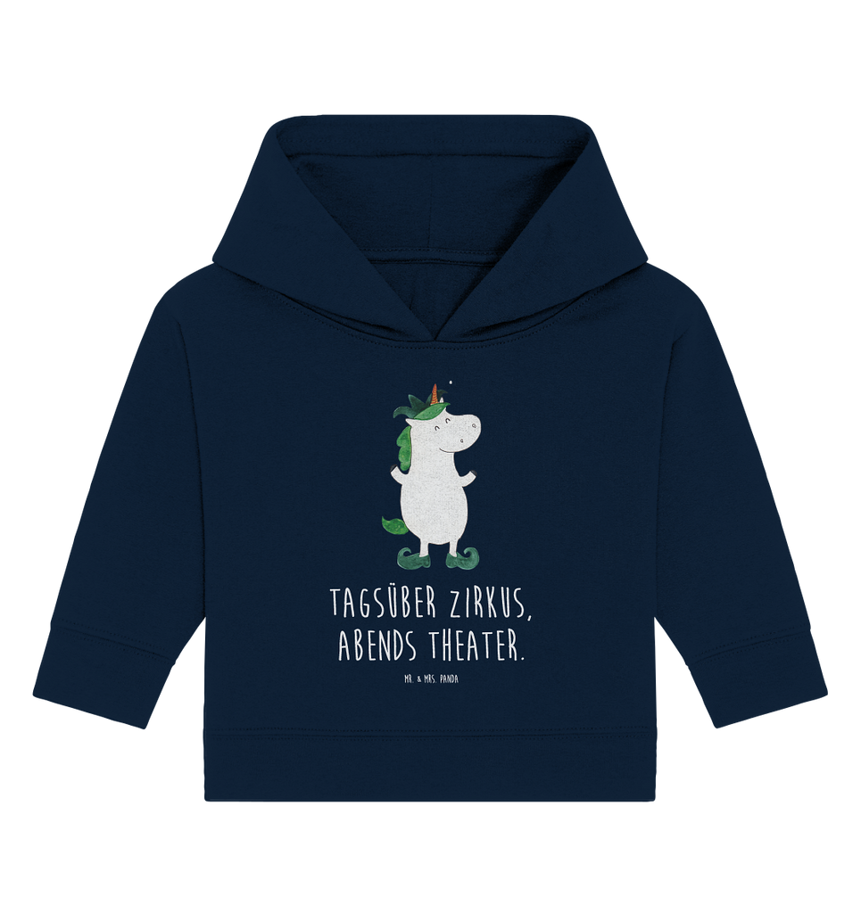 Organic Baby Hoodie Einhorn Joker Baby Kapuzenshirt, Baby Kapuzensweatshirt, Baby Hoodie, Baby Pullover, Einhorn, Einhörner, Einhorn Deko, Pegasus, Unicorn, Hofnarr, Kasper, Gaukler, Mittelalter