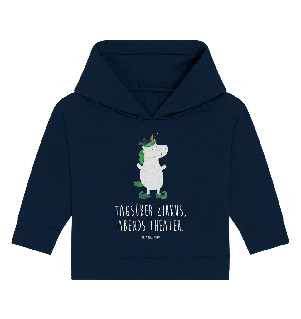 Organic Baby Hoodie Einhorn Joker Baby Kapuzenshirt, Baby Kapuzensweatshirt, Baby Hoodie, Baby Pullover, Einhorn, Einhörner, Einhorn Deko, Pegasus, Unicorn, Hofnarr, Kasper, Gaukler, Mittelalter