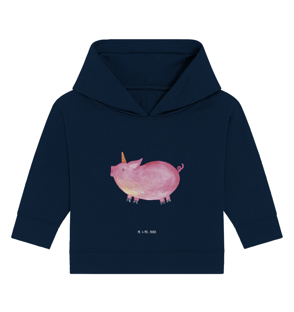Organic Baby Hoodie Einhorn Schweinhorn Baby Kapuzenshirt, Baby Kapuzensweatshirt, Baby Hoodie, Baby Pullover, Einhorn, Einhörner, Einhorn Deko, Pegasus, Unicorn, Party, Spaß, Schwein, Schweinhorn, Bauer, witzig. lustig, Spruch, geschenk, Pig, Piggy, funny, english, englisch